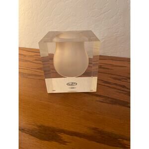 Vintage Jonathan Adler Bel Air Mini Scoop Vase in White